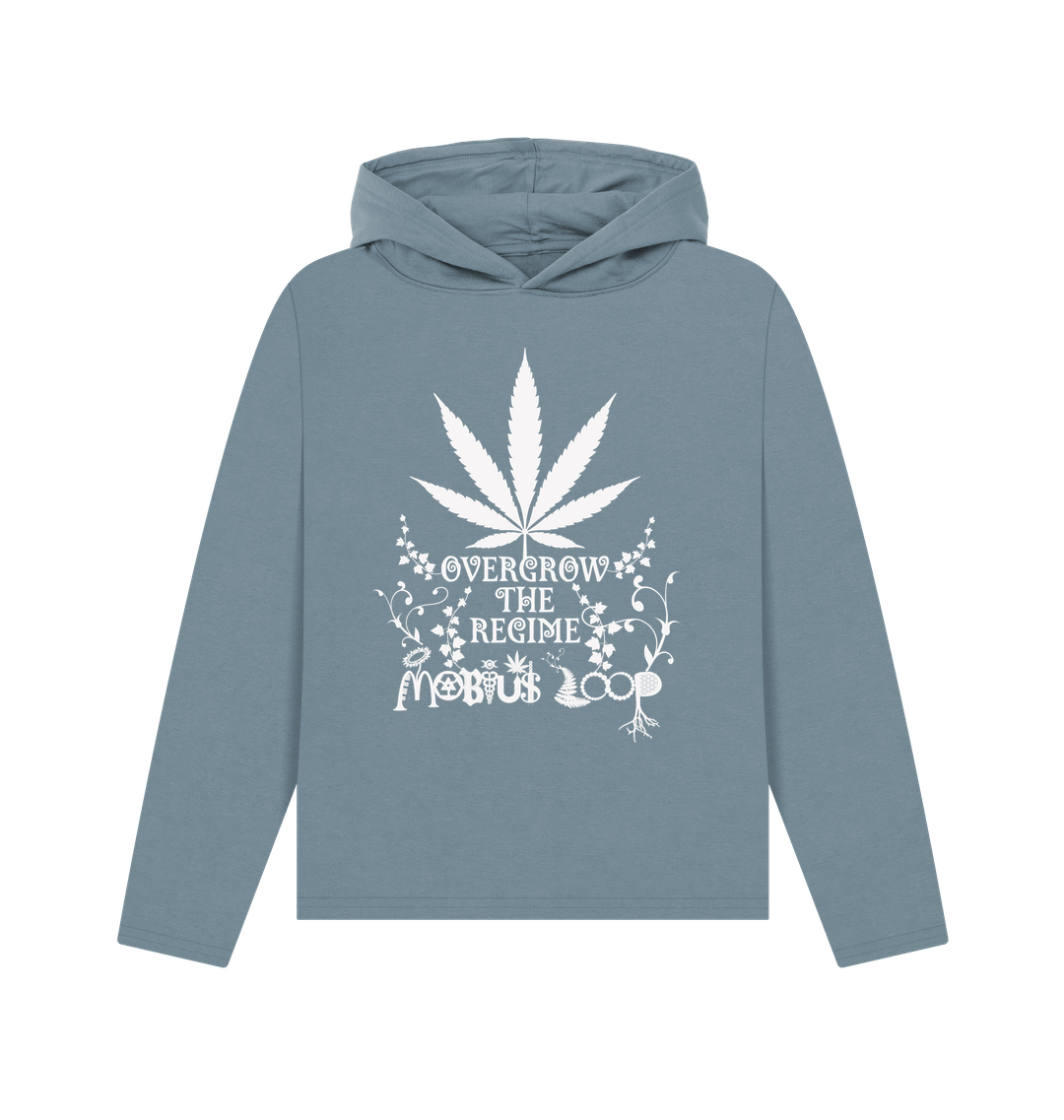 Stone Blue Printed Hoody