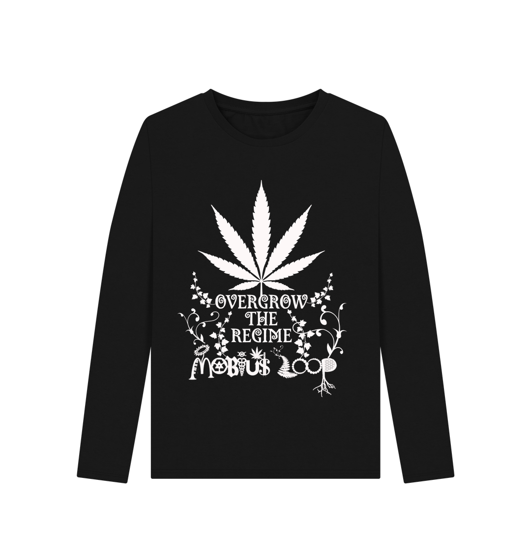 Black Printed Long Sleeve T Shirt