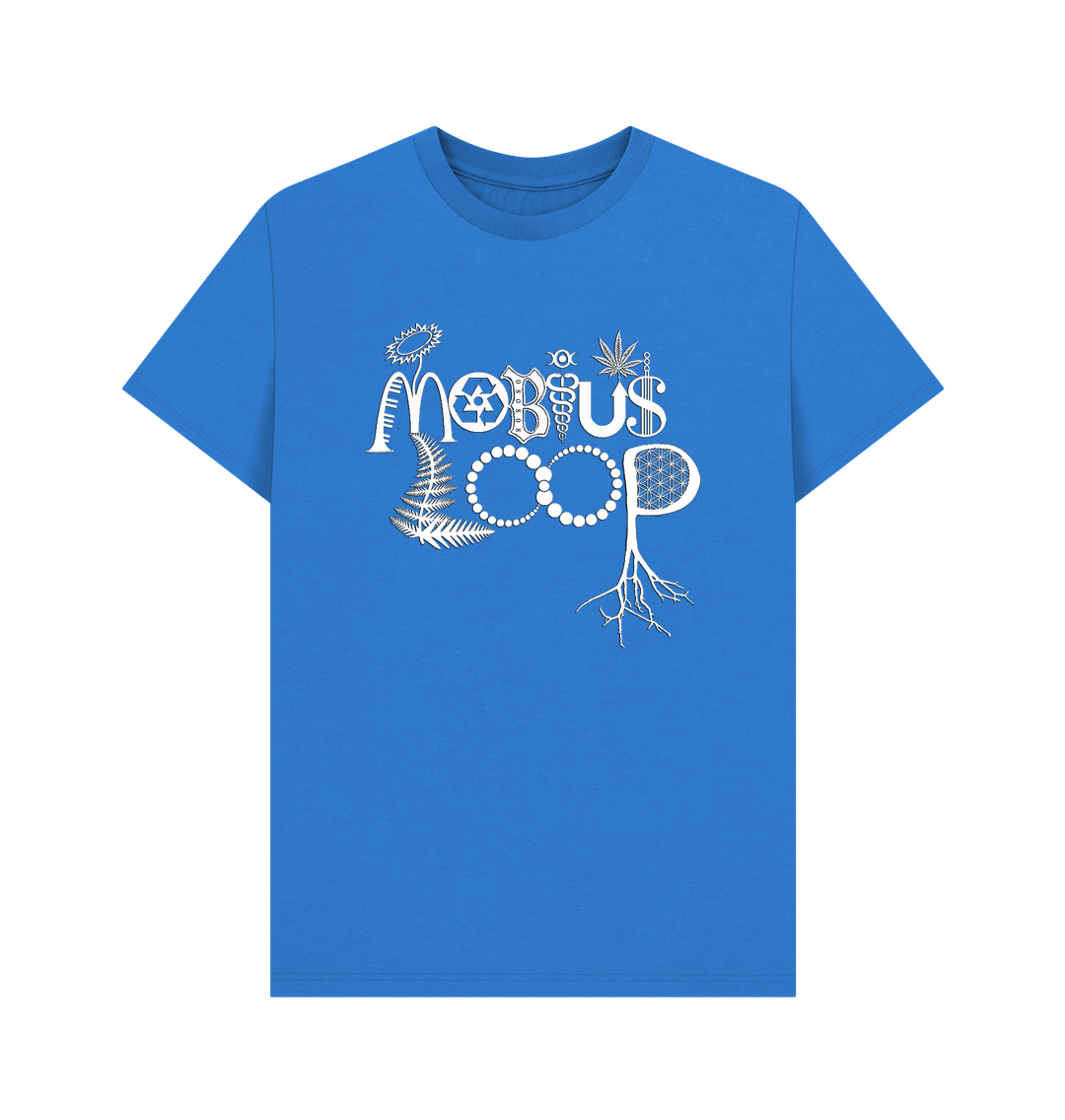 Bright Blue Mobius Loop Men's Organic T-Shirt