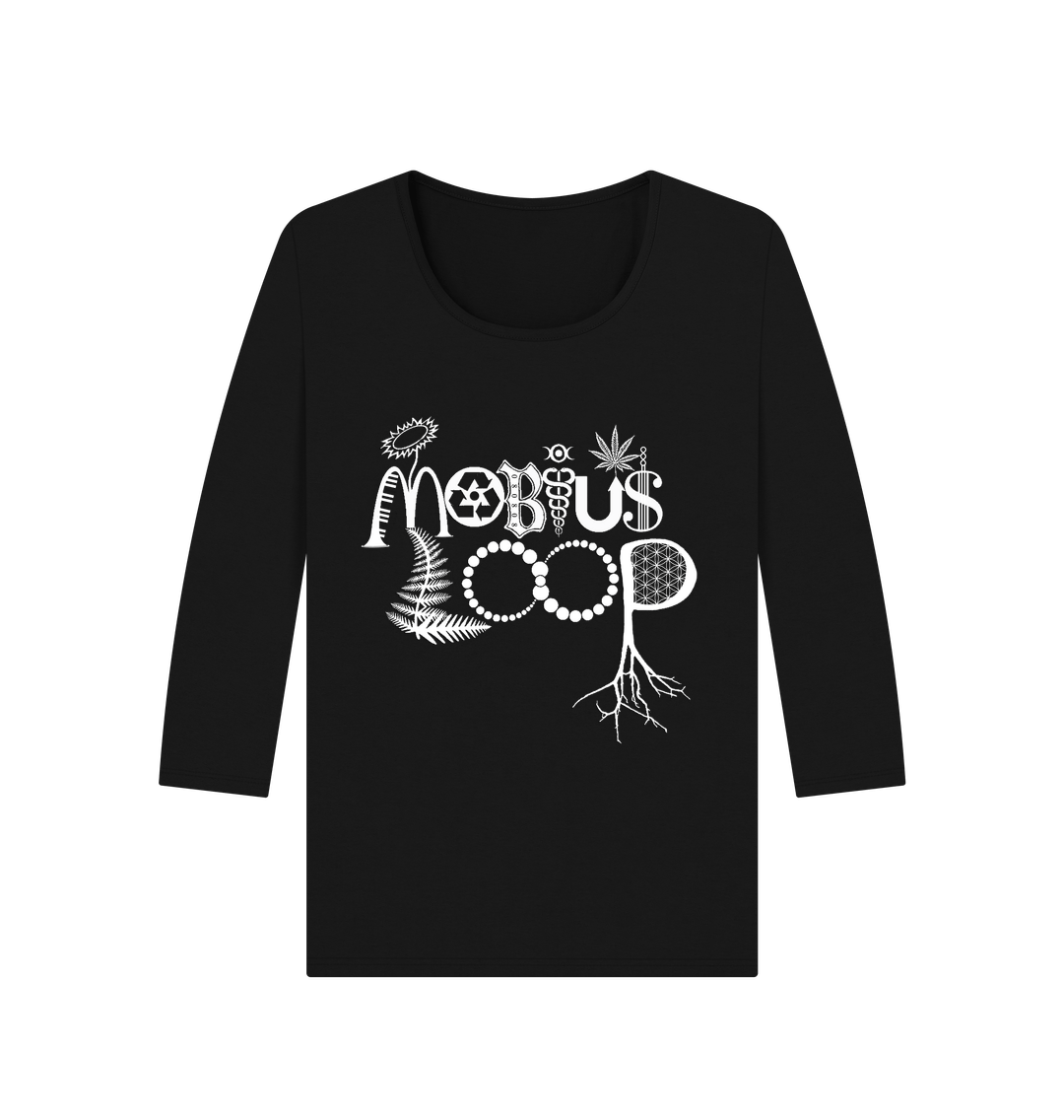 Black Printed Long Sleeve T Shirt