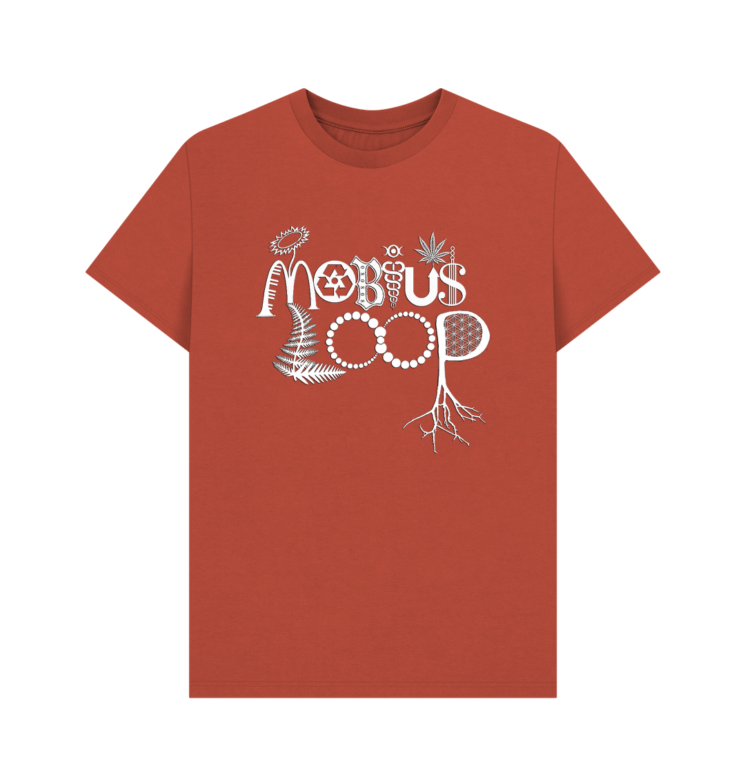 Rust Mobius Loop Men's Organic T-Shirt