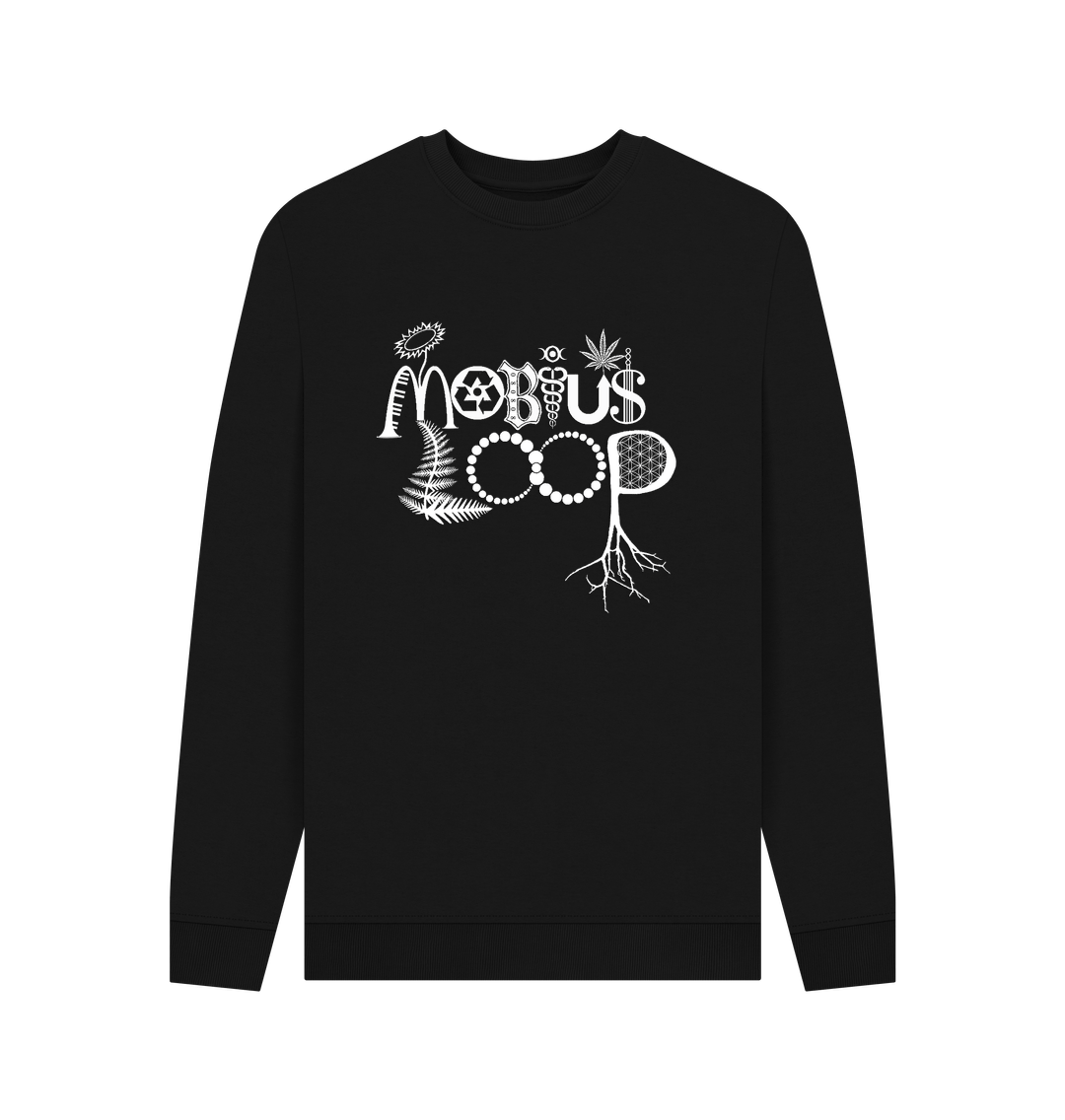 Black Mobius Loop Organic Jumper