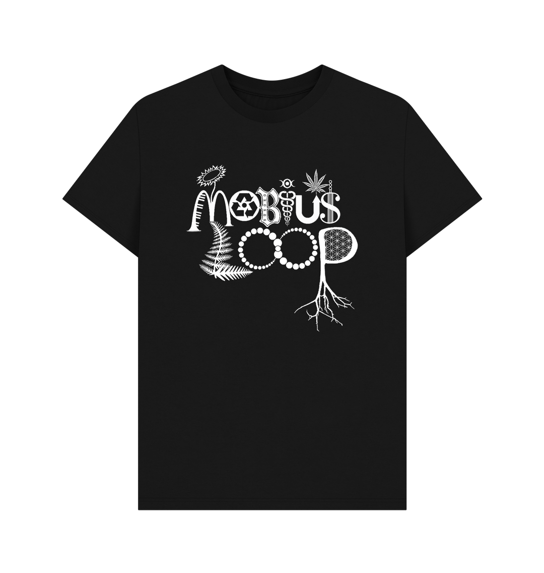 Black Mobius Loop Men's Organic T-Shirt