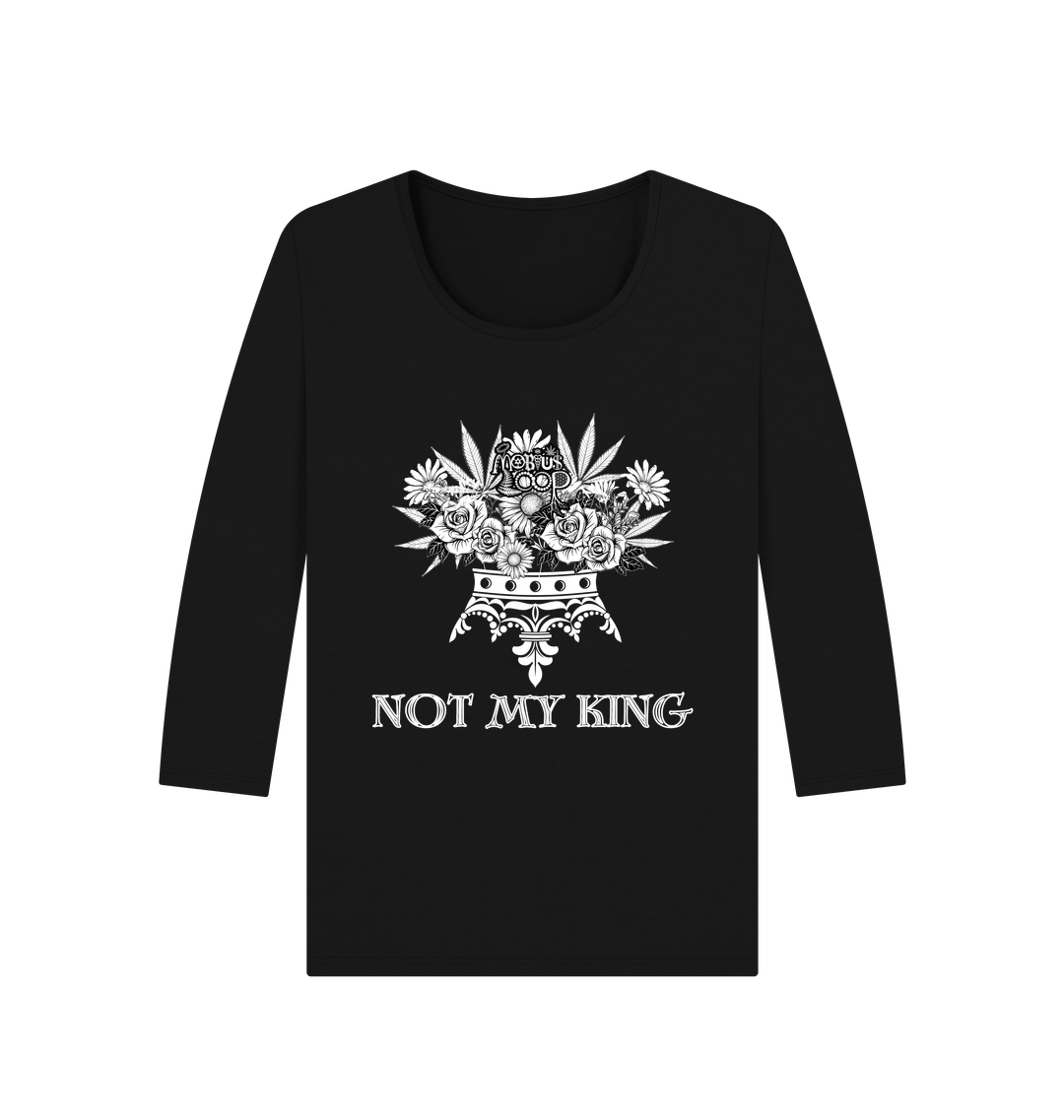 Black Printed Long Sleeve T Shirt