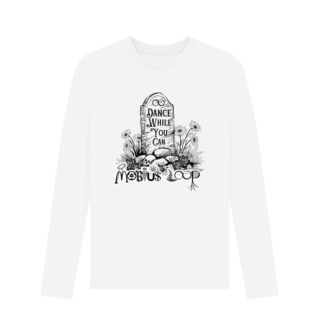 White Printed Long Sleeve T Shirt