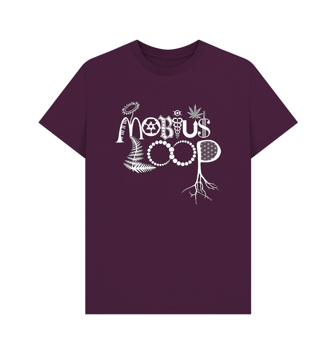 Purple Mobius Loop Men's Organic T-Shirt