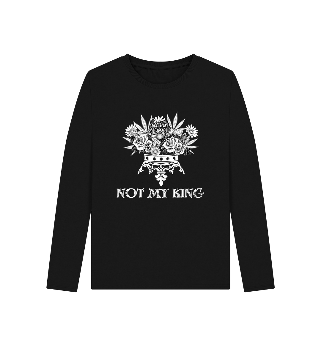 Black Printed Long Sleeve T Shirt