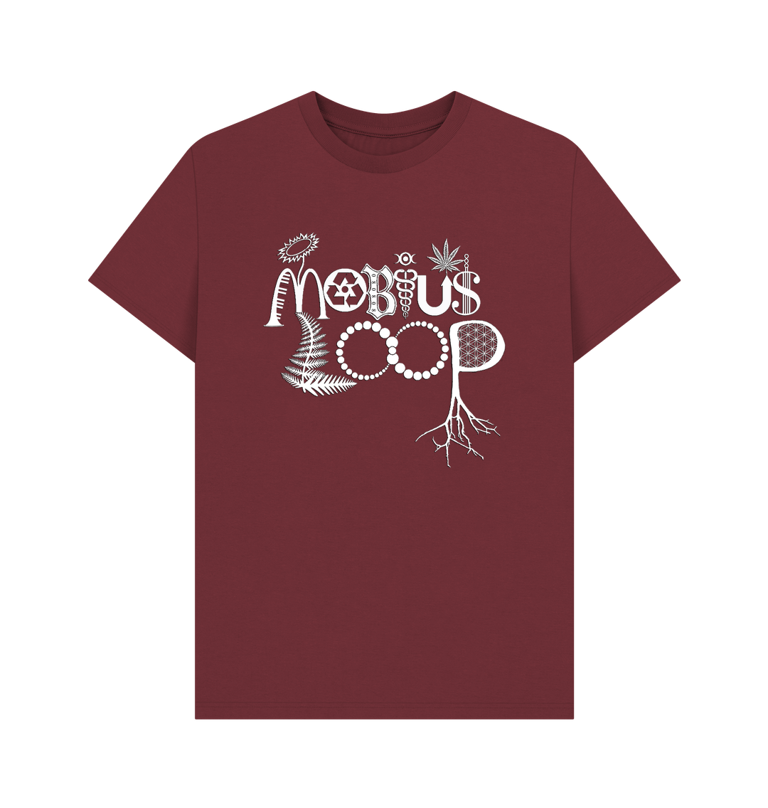 Red Wine Mobius Loop Men's Organic T-Shirt