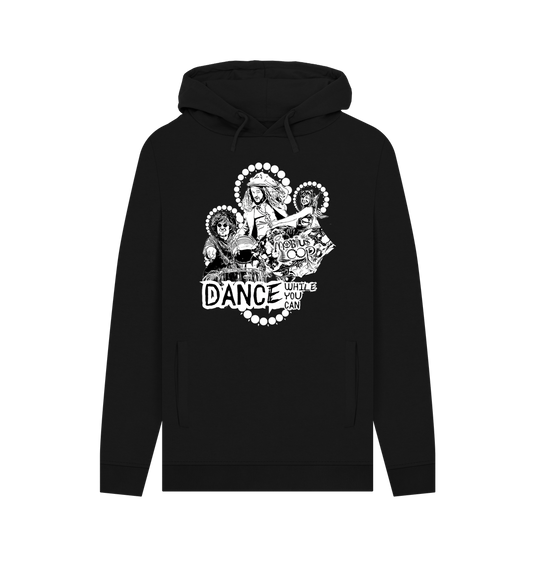 Black Printed Hoody