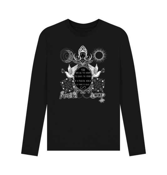 Black Printed Long Sleeve T Shirt