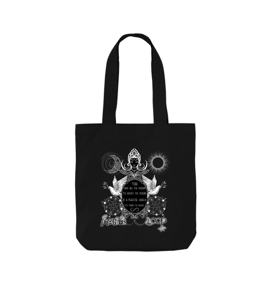 Black Printed Bag