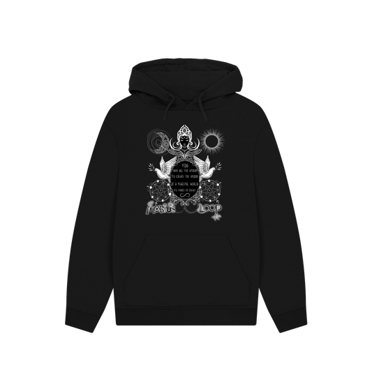 Black Printed Hoody