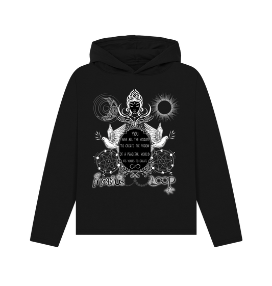 Black Printed Hoody