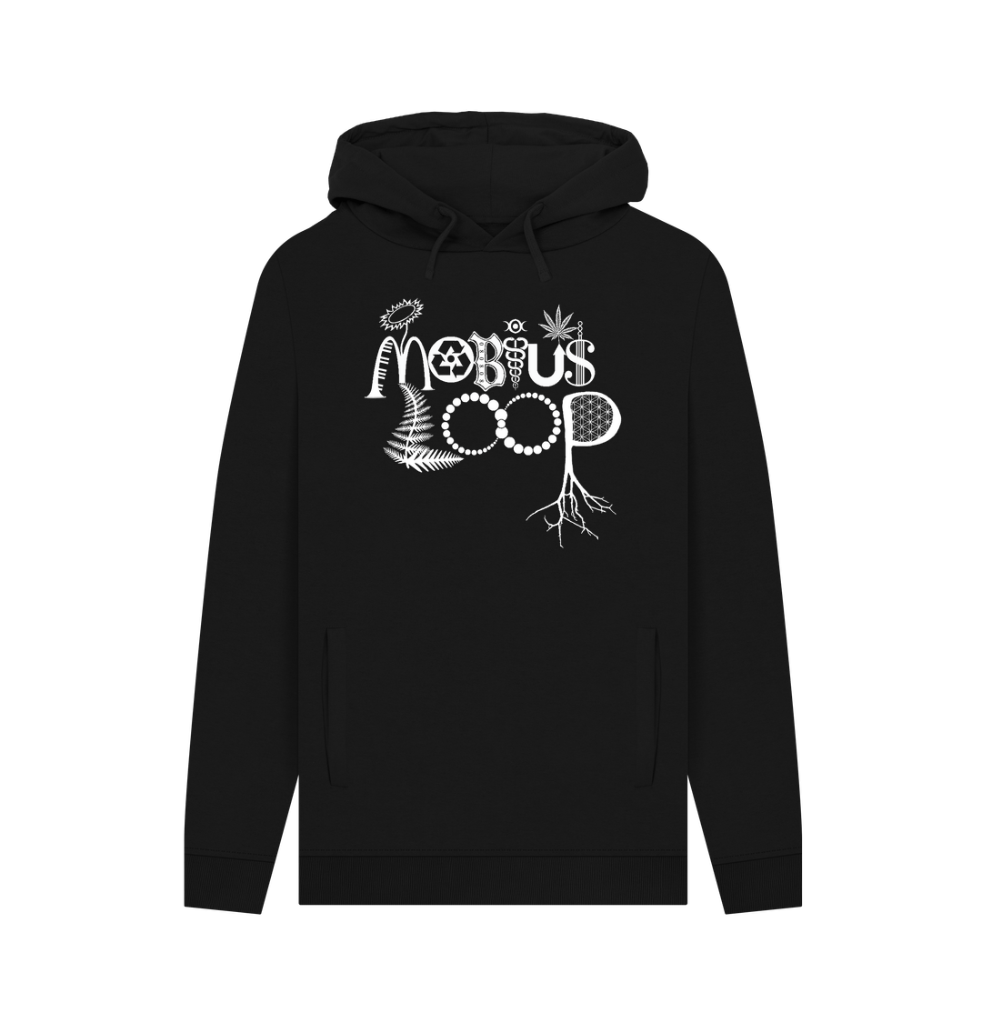 Black Printed Hoody