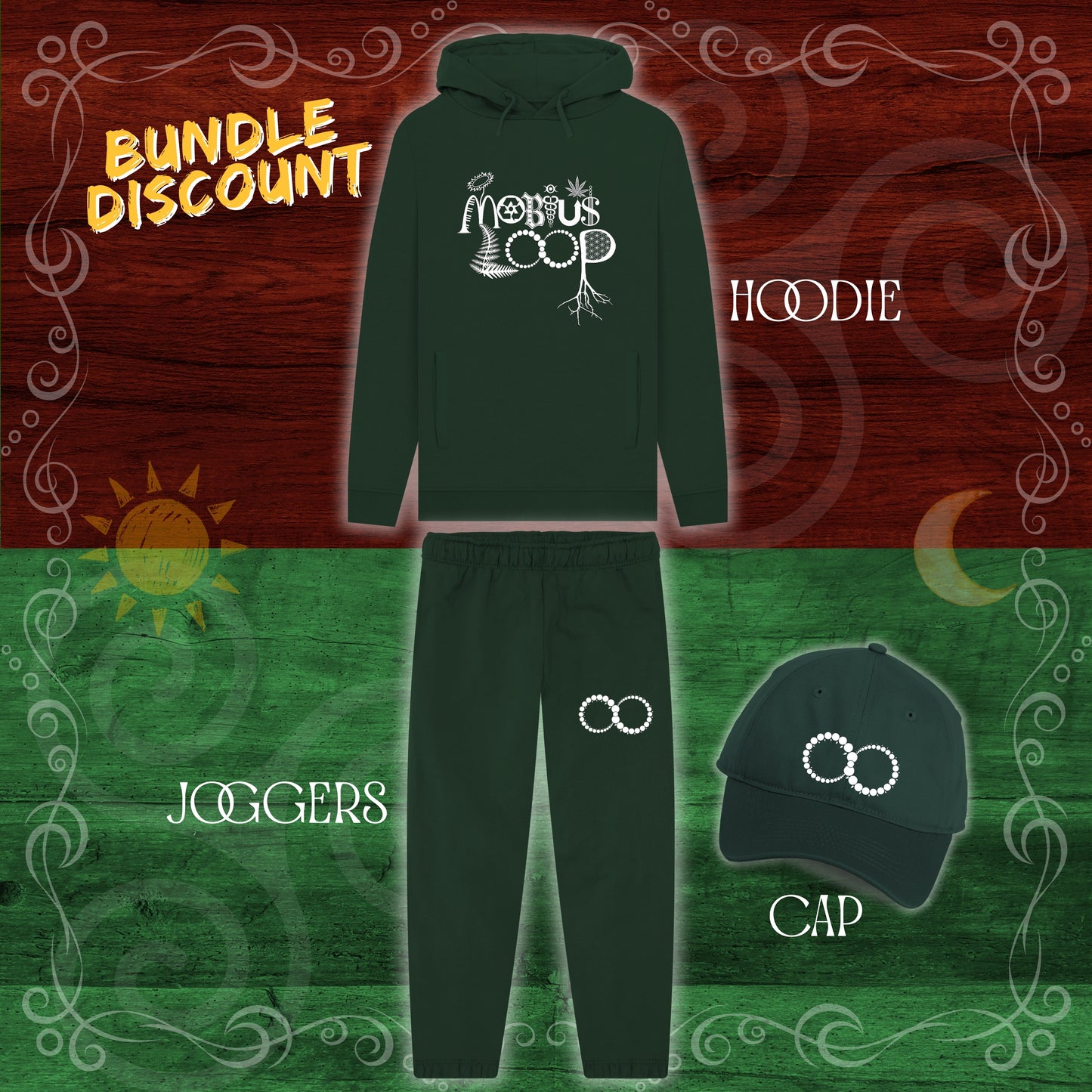 Mobius Loop Rebel Folk Hoodie + Joggers + Cap