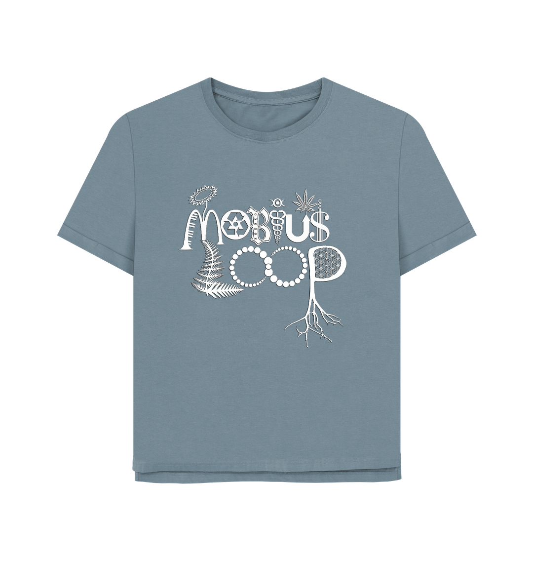 Stone Blue ***NEW*** Mobius Loop Women's Organic T-Shirt