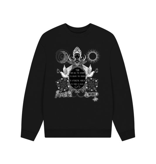 Black Printed Sweater