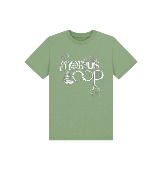 Sage Printed Kids T-Shirt Front