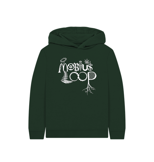 Evergreen Printed Kids Hoodie Front