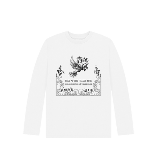 White Printed Kids T-Shirt