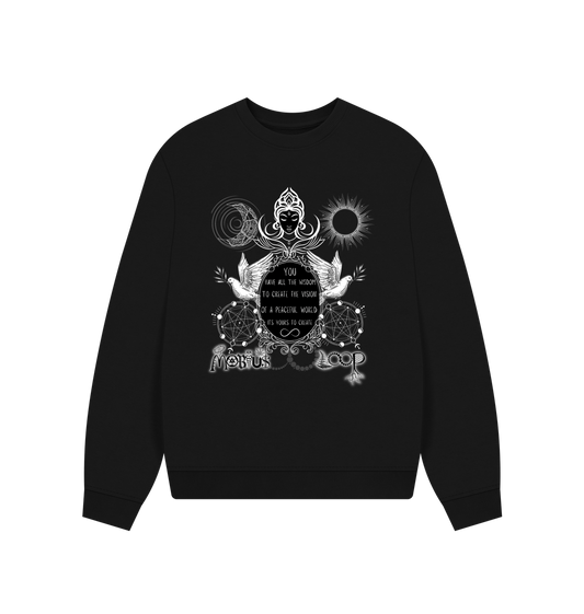 Black Printed Sweater